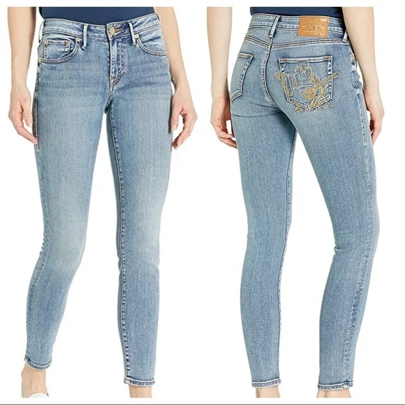 True Religion Jennie Buddha Back Pocket Skinny Jeans - Picture 3 of 10